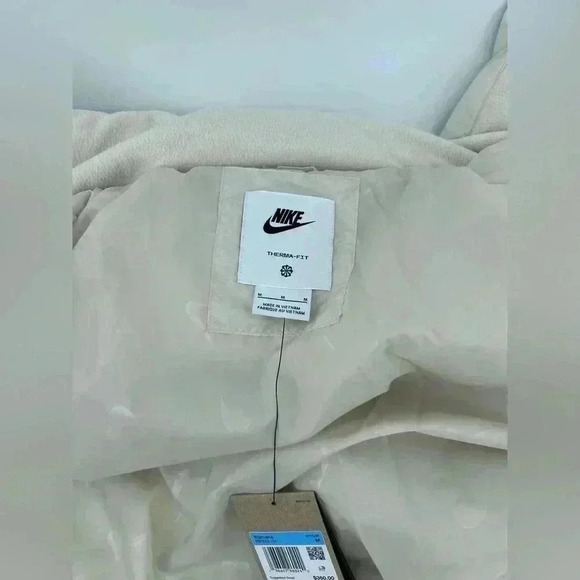 NWT Nike M Sportswear Swoosh Puffer Primaloft Therma Fit Jacket FB7670 104 White - Picture 12 of 16